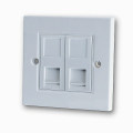 Versorgung besten Preis 86 Typ cat5e cat6 rj45 Keystone Jack 3m Faceplate, Netzwerk Single Port Faceplate